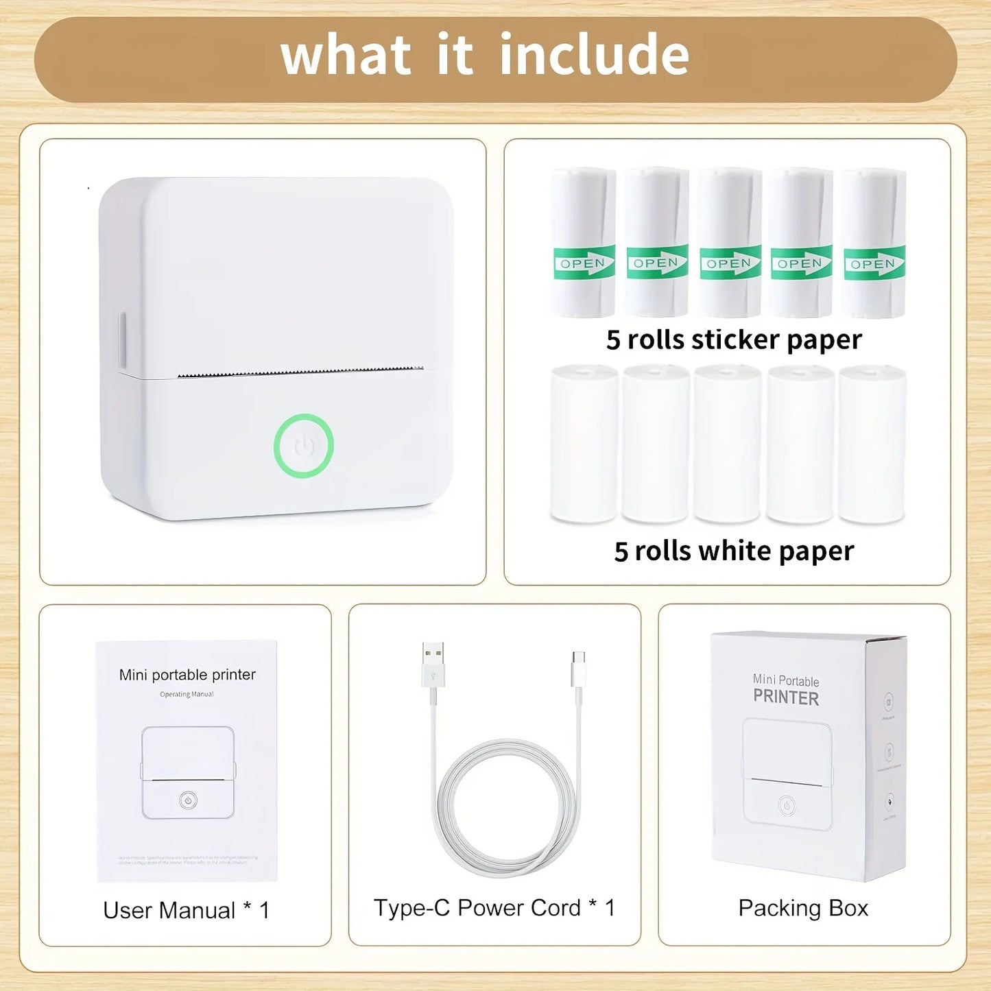 Sticker Printer - Model X6 Print Pods Mini | Bluetooth with iPhone/Android